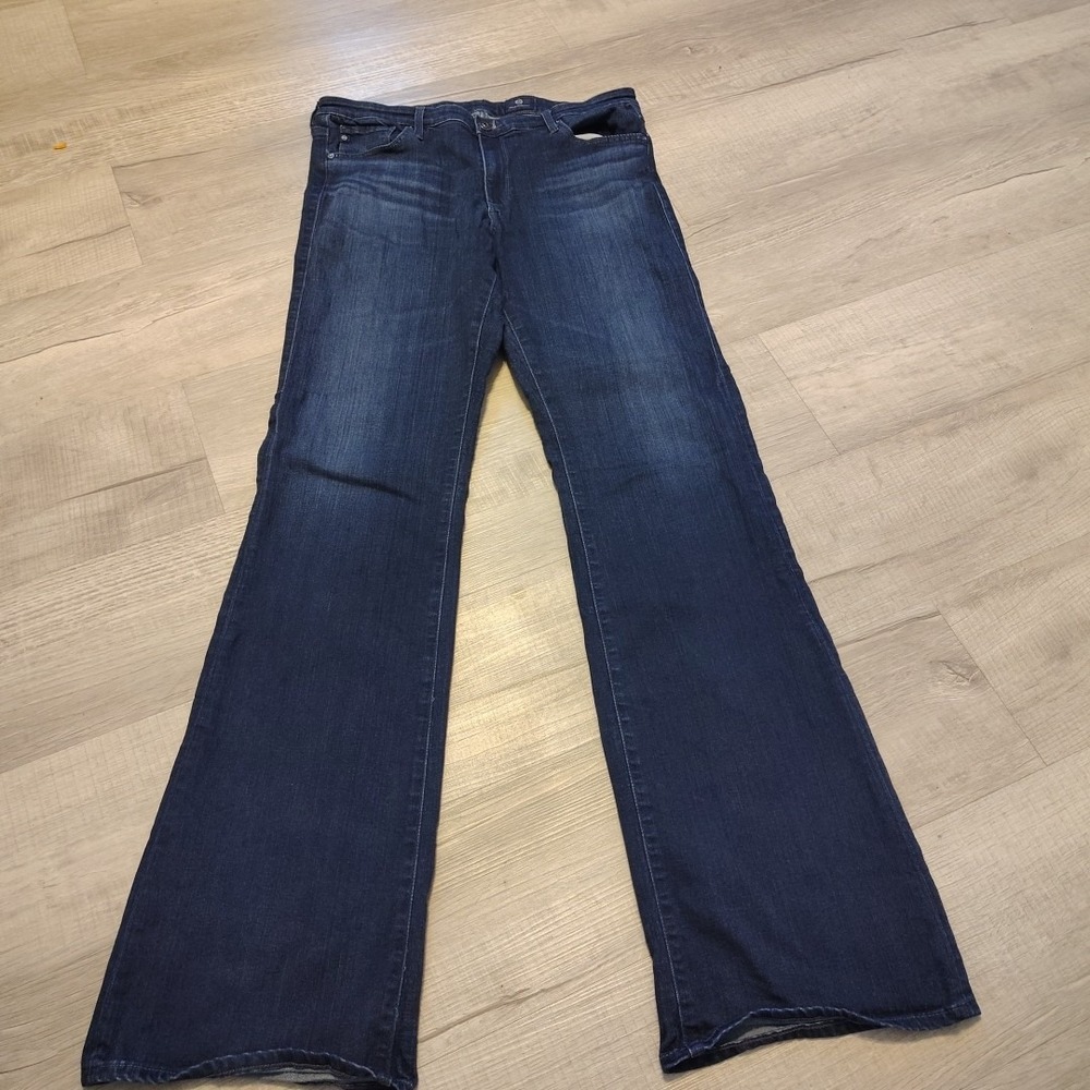 AG Adriano Goldschmied Jeans Women 32 Regular The Angel Bootcut Flare Blue Denim